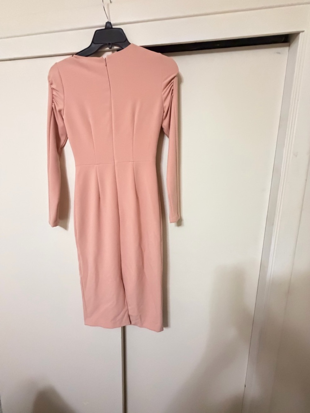ANTONIO MELANI Dusty Rose Long-Sleeve Sheath Dress - Picture 7 of 8